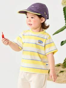 mini bala Kinder Hautfreundliches, formresistentes, buntes Kurzarm T-Shirt für den Sommer