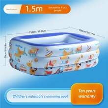Piscina inflable familiar para niños, piscina grande para familia para uso al aire libre, piscina de natación de PVC reforzado