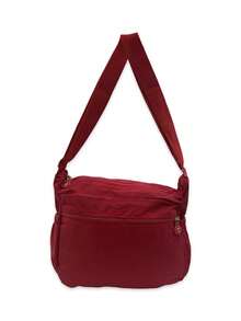 Women's Crossbody Bag For Travel, Work, College - 酒紅色 - 查看 3