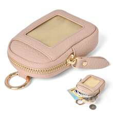 Mini Bag Carabiner Earphone Case Card Holder Transparent Window IC Card Holder Coin Purse Transit Card Holder Change Purse Small Item Box Coin Box Cute Fashionable For Women Wallet Mini Wallet Purse Wallet Coin Wallet - Multicolor - View 2