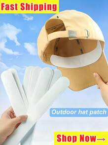 Hat Sweat Sticker, Hat Cap Absorbent Sweat Pad, Sweat Liner Shirt Collar Pads, Hat Reducing Sweat Tape, Hat Liner Cap Protection, Collar Protector, 5pcs Sweat-Absorbing Hat Stickers - Anti-Sweat, Anti-Dirty, Breathable, Disposable Pads For Comfortable Hat Wearing - Non-Woven Material For Easy Use