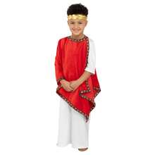 Morph Costumes Roman Emperor Costume For Kids - Julius Caesar Toga Outfit - Ancient Greek Fancy Dress - Perfect For Parties And Dress-Up Fun - Red - View 2