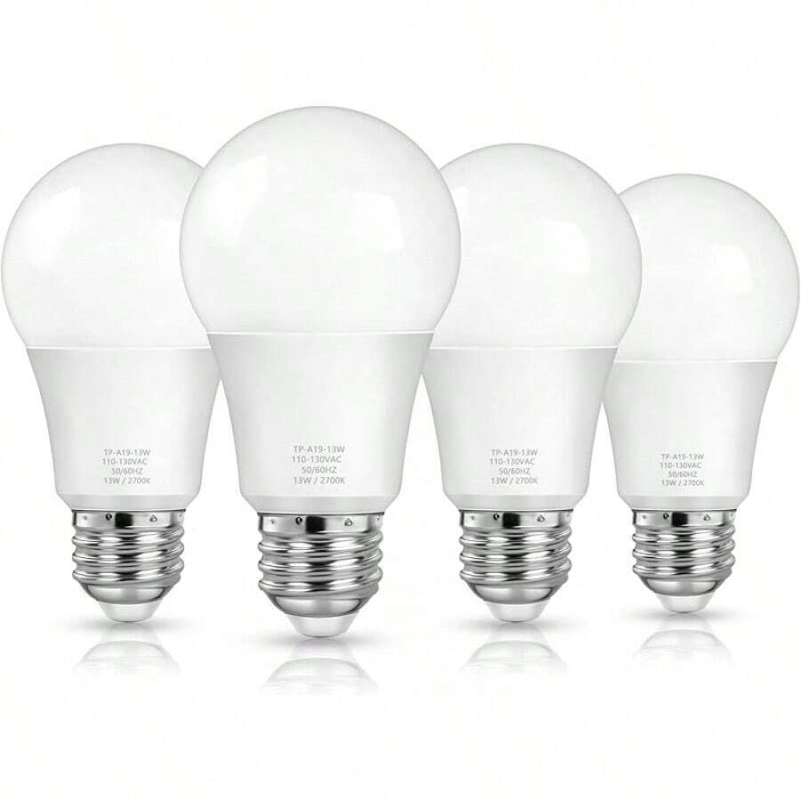 Bombillas LED A19 13W Luz Diurna 5000K Paquete de 4 - Blanco - Ver 1