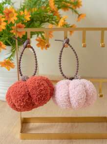 Llavero de calabaza estilo Kawaii - Decoración adorable y linda para Halloween y otoño para bolsos, hogar, coche | Regalo suave y encantador para fiestas de otoño, accesorios de cosplay (Amuleto acogedor naranja)