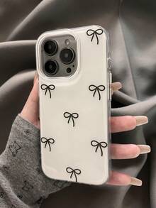 Cute 3D Gradient Glitter Phone Case, Compatible With IPhone 17 Pro Max, 17 Pro, 17 Air, 16, 15, 14 Plus, 13, 12 Pro Max, 11, Luxury Shiny Protective Soft Cover - Bow - View 5