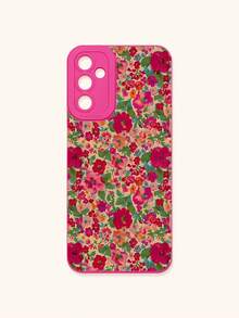 Funda de teléfono con estampado floral diminuto en rosa fucsia, funda de teléfono con estilo vintage de flores dispersas multicolor en rosa fucsia, funda de protección de lente, compatible con iPhone y Galaxy, compatible con iPhone 13, 15, 16 Pro Max, 16, 14, 15, 16 Plus, teléfonos Galaxy a prueba de agua, a prueba de golpes y resistente a arañazos - Multicolor - Ver 23