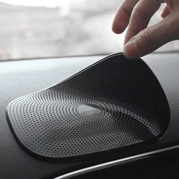Alfombra antideslizante de silicona para el tablero, ultra pegajosa, almohadilla antideslizante gruesa para automóviles - apta para teléfonos, llaves, vidrio, espejos, metal