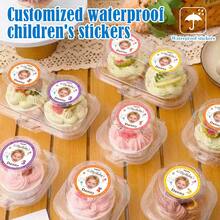 24/48/72pcs Personalized Custom Birthday Stickers And Round Creative Stickers Are The Perfect Choice For Birthday Party Gift Packaging - Yellow - View 4