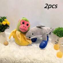 New Tung Tung Tung Sahur Shark, Shan Hai Jing, Interesting Wooden Stick Figure, Teapot Figure, Running Shark Plush Toy, Halloween Prank Figurine, Party Doll, Collectible Doll For Children, Tralalo Shark Figurine