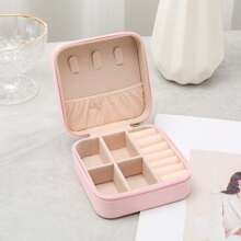 Travel Jewelry Case Small Jewelry Box Jewelry Organizer Storage Case Portable PU Leather Mini Jewelry Travel Case For Girls