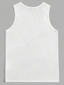 Cool Raven "F-CAW-F" Graphic Tank Top, Summer Casual White - White - View 2