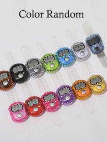 1pc Random Color Hand Press With Drill Counter Electronic Counting Device Puzzle Counter Warehouse Counting Device Ring Counter Fashion Counter For Outdoor Sports And Activities(Some Parts Are Sent Random) - Multicolor - View 2