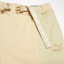 Puma 男士夏季拼色印花運動百慕達短褲附腰帶，直筒運動短褲 62192488 - 烤杏仁色 - 查看 5