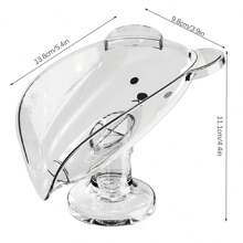 1pc Soap Dish Tray, Freestanding Luxury Soap Holder For Bathroom, No Drilling Required Bathroom Accessories Bathroom Organizer Back To School Storage