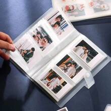 Álbum de fotos transparente de alta capacidad de 3 pulgadas para 120/240 tarjetas, álbum de bolsillo para fotos instantáneas, álbum para memorabilia de estrellas/celebridades, álbum de almacenamiento de tarjetas/entradas/postales, adecuado como tarjetero diario/de negocios para hombres y mujeres, regalo y uso personal