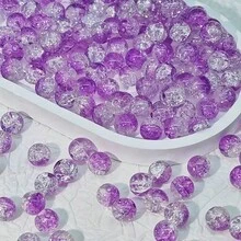 320pcs/Pack 10mm Multi-Color Crackle Glass Beads Jewelry Accessories Set - Multicolor - View 21