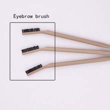 3pcs/Set Eyelash And Eyebrow Grooming Brush, White & Black Dual-Ended Flexible Multifunctional Makeup Brushes