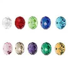 10 Strands Natural Crystal Beads For Jewelry Making, Various Colors, Austrian Mosaic Glass Beads, DIY Bracelet Accessories, Sizes: 3/4/6/8/10mm