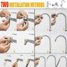 2pcs Garden Hose Quick Connector, M22x1 Female And M24x1 Male Threaded Brass Water Hose Adapter