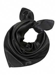 1 件男士时尚缎面仿丝方巾，时尚休闲头巾，多功能百搭头巾，适合送给家人、男朋友、朋友的礼物，60 厘米 * 60 厘米