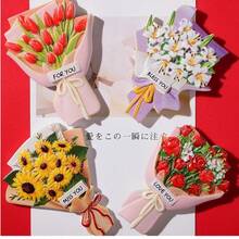 Bouquet Fridge Magnetic Decal 3D Magnetic Refrigerator Patch Delicate Decorative Magnet For Home - Multicolor - View 3