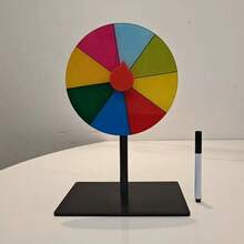 1 件幸运抽奖旋转轮教育道具游戏活动可擦除抽奖桌面轮盘赌