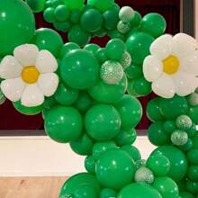 Green Balloon Latex Party Balloon 5/10/12/18 Inches -10/30/50/70/90pcs Round Helium Green Balloon Suitable For Green Jungle Animal Theme Birthday Shower Christmas Party Decoration