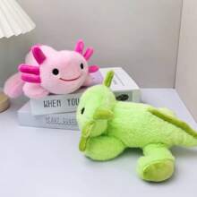 9 ornamentos para escritorio de peluche suave de gecko en colores surtidos, juguetes de peluche de geco coloridos adecuados como regalos de cumpleaños y decoración del hogar, accesorios creativos