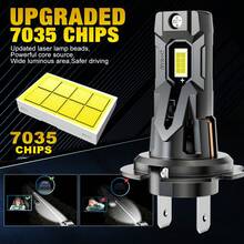 S&D 2Pcs H7 Led Lights For Car 30000LM LED H7 Headlight Canbus Auto Lamp 60W 7035 CSP Headlamp With Turbo Fan 6000K Head Light