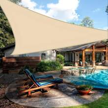 Outdoor Triangular Canopy, Patio Balcony Sun Shade Sail, Landscape Gazebo, Suitable For Terrace/Yard/Deck/Garden/Outdoor Events, UV Protection