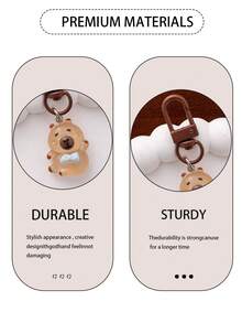 1 件/4 件卡通夜灯可爱水豚钥匙扣夜光吊坠情侣钥匙扣树脂装饰动物钥匙扣小吊坠包饰装饰吊坠汽车钥匙扣钥匙圈装饰配件，生日派对毕业典礼活动礼物赠送礼物。汽车配件哥特 Y2k