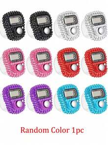 1pc Random Color Hand Press With Drill Counter Electronic Counting Device Puzzle Counter Warehouse Counting Device Ring Counter Fashion Counter For Outdoor Sports And Activities(Some Parts Are Sent Random) - Multicolor - View 4