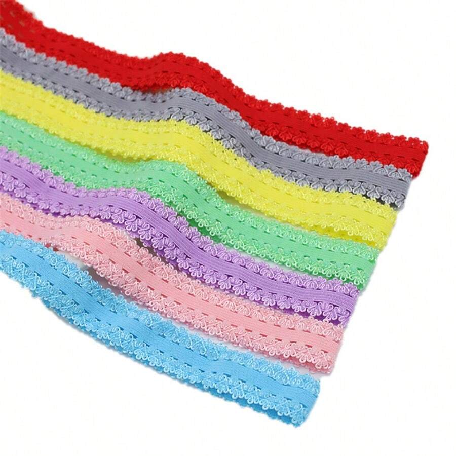 2yards/Lot 20mm Lace Elastic Ribbon Fold Over Spandex Elastic Band For Sewing Lace Trim Waist Band Garment Accessory - Pick Colors - View 1