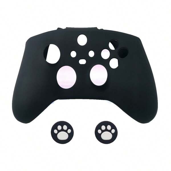 1 Set Series S/X Controller Cover, Including 1 Game Protective Case + 2 Joystick Cap, Sweat-Proof, Scratch-Resistant, Dust-Proof