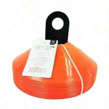 Orange Low-Profile Sports Training Cones, 25 Piece, Plastic
