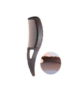 1 件自清洁去屑梳，打造更健康的头发和头皮 - 宽齿空心塑料梳，带刮痧手柄，适合油性发质，男女皆宜，采用 ABS 材料制成，光滑有光泽，非常适合头皮去角质和按摩，按摩梳 | 宽齿梳 | ABS 塑料梳