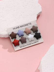 8 对实心锌合金头巾磁铁，强力磁铁，适合春季、夏季、秋季、冬季