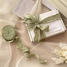 Ruy băng satin nhún 4cm, thun chất lượng cao dùng cho Ngày của Nữ thần, Ngày của Mẹ, Ngày lễ tình nhân, Bánh, Bao bì hộp sinh nhật, Gói quà, Phụ kiện tóc, Bó hoa, Trang trí bánh DIY, Nơ - Nhiều màu - Xem 8