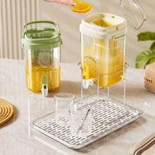 1pc High-End Refrigerator Water Dispenser/Fruit Tea Bucket With Tap, Home Beverage Cooler Jug, Outdoor Picnic