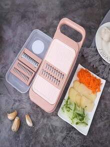 1pc Kitchen Grater, Vegetable Potato Cucumber Carrot Slicer, Fruit Peeler, Kitchen Gadgets - Multicolor - View 2