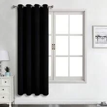 1 件或 2 件遮光窗帘，顶部环眼，卧室/客厅/阳台门隔热短窗帘，流行隐私窗帘，多种尺寸的简约遮光窗帘，秋季装饰，秋季装饰，房间装饰