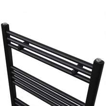 Central Heating Towel Radiator Bathroom Straight Black 500 X 764 Mm - Black - View 4