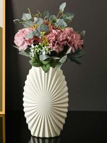 1pc Nordic Style Creative Vase, Retro Decorative Vase For Hydroponics, Suitable For Bookshelf, Dining Table, Office Desk, Bathroom, Cabinet, Living Room Decor, Modern/Nordic Style, Anti-Drop Thick Edge + Lightweight Design, Easy To Carry, Suitable For Office/Outdoor Activity Home Decor, Holiday Gift