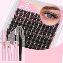 UILULU DIY Lash Extension Kit 280pcs Individual Lashes Clusters D Curl Lash Clusters, Lash Kit With Lash Bond And Seal, Remover, Lash Tweezers (30D+40D-0.07D-9-16MM Kit) - U02 Lash Kit - View 7