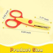 Juego de 4 piezas/6 piezas/8 piezas de tijeras de manualidades con bordes decorativos, tijeras de resina ABS para hacer tijeras de colores, tijeras para scrapbook con bordes decorativos, 6 tipos de patrones de tijeras, seguras