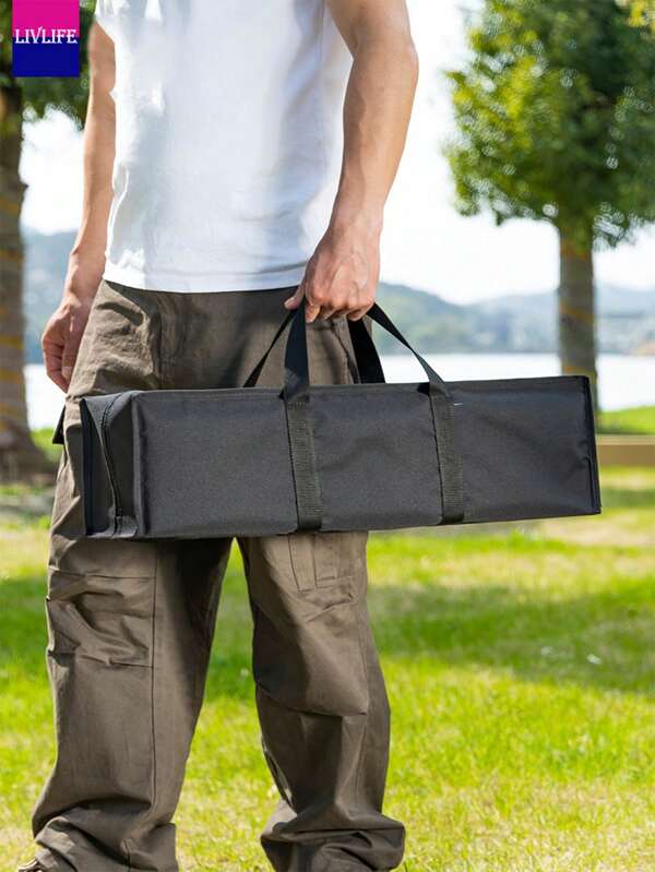 Bolsa organizadora para camping al aire libre, poste de toldo, silla plegable, mesa rodante, equipo de pesca, bolsa de tela Oxford rectangular y cuadrada