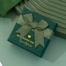 Caja de exhibición y almacenamiento de joyas, con diversos estilos de cajas de regalo, cajas de almacenamiento de joyas con moño, para guardar anillos, collares, pulseras, aretes, etc.