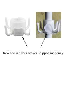 1pc 4-Claw Plastic Beach Umbrella Hook For Hanging Towels - Easy To Carry, Screw Fastening Design, Anti-Fall & Easy Installation, Ideal Beach & Camping Umbrella Accessory, Hat Accessories, Square Large Wicker Baskets Beach Hat Hooks, Beach Hook, Beach Theme Clothes Hooks, Beach Hanging Hook, Patio Umbrella Hooks Umbrella Hat