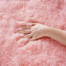 Una alfombra de estilo nórdico y natural de color rosa, adecuada para la decoración de la ventana del dormitorio, el tatami durante todo el año. Una alfombra de estilo nórdico Ins para la sala de estar y la mesa de centro con una sensación de lujo ligero, perfecta para crear una atmósfera decorativa festiva.