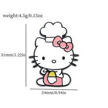 Sanrio Sanrio 1 buc Hello Kitty Anime Desene Animate Drăguț și Ciudat Broșă Insignă Metalică Accesoriu de Îmbrăcăminte Accesoriu Rucsac Potrivit pentru Purtare Zilnică și Cadouri pentru Prieteni. Accesorii de Birou Școlar Tricouri Jachetă Bijuterii Crăciun Halloween